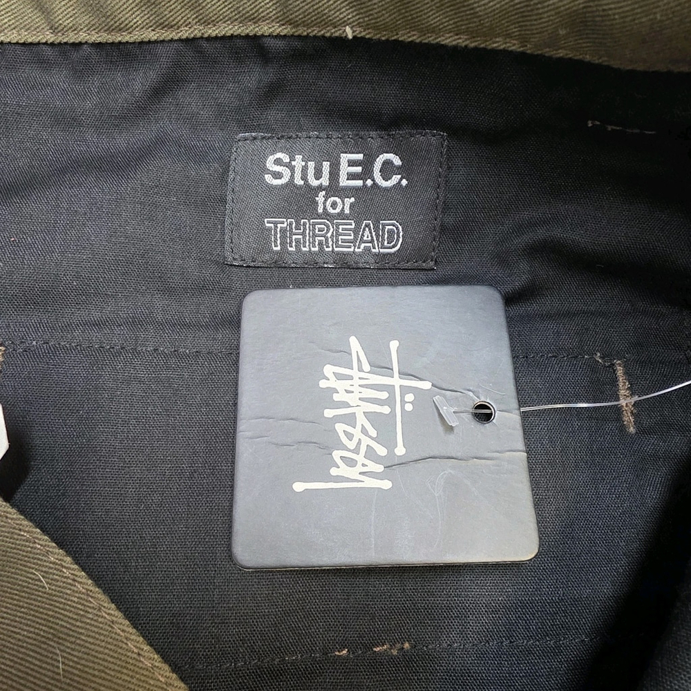 Stüssy x Stu.EC Olive Chino Pants Men’s 38x36 Made in USA MSRP $128 - Picture 3 of 11